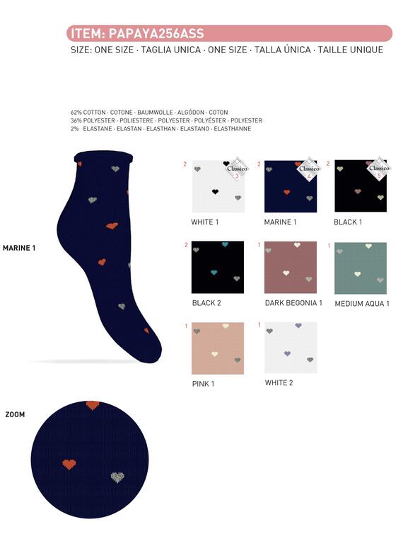 - PAPAYA CALZINO CORTO COTONE DONNA
